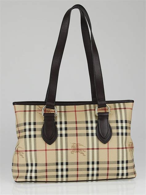 burberry beige canvas haymarket check regent tote bag|Burberry haymarket handbags.